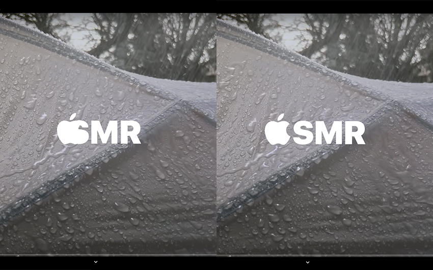Publicité Apple avec ASMR